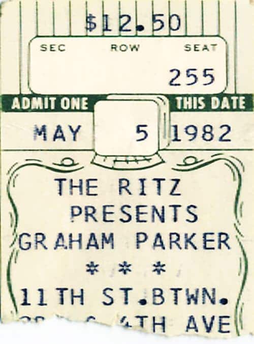 Graham Parker @ The Ritz - New York, NY May 5, 1982 01