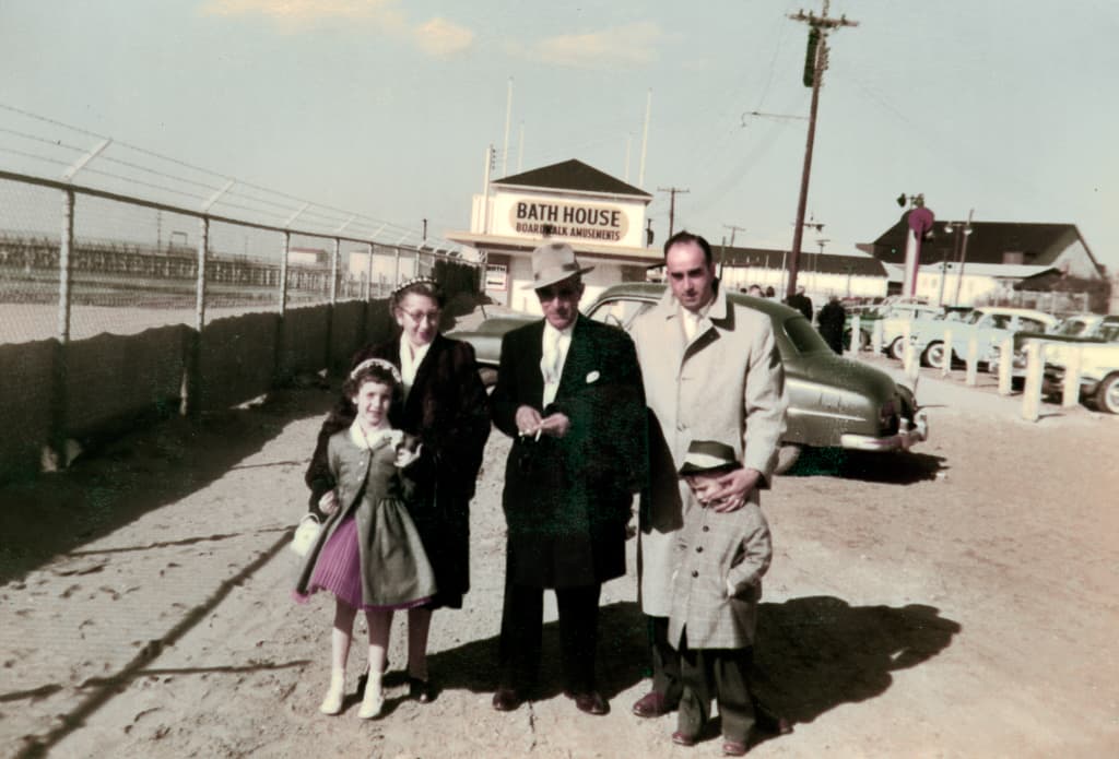 My Grandfather, David Vito Streno (center) dressed to the nines @ The Keansburg boardwalk.